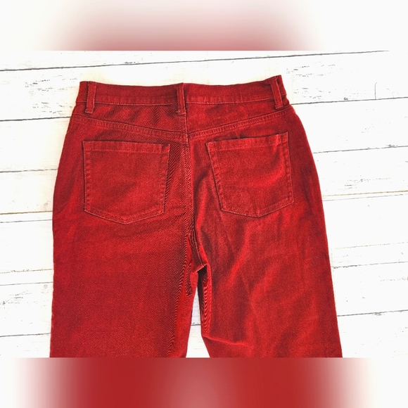 Gloria Vanderbilt Wine Red Fall Holiday Amanda Denim Jeans Stretchy Size 6 - Picture 6 of 13